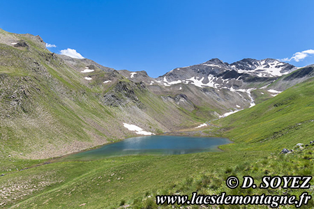 Lac de Terres Plaines (2408m)
(Jausiers, Ubaye, Alpes-de-Haute-Provence)
Clich Dominique SOYEZ
Copyright Reproduction interdite sans autorisation