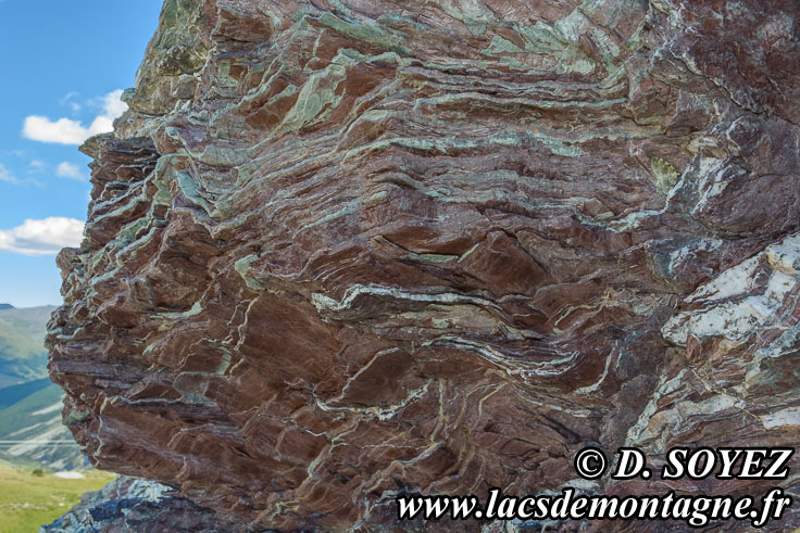 Photo n�201607048
Radiolarite au Rocher de la Perdrix (2407m)
� l'ESE du Sommet des Anges (2459m)
(Montgen�vre, Hautes-Alpes)
Clich� Dominique SOYEZ
Copyright Reproduction interdite sans autorisation