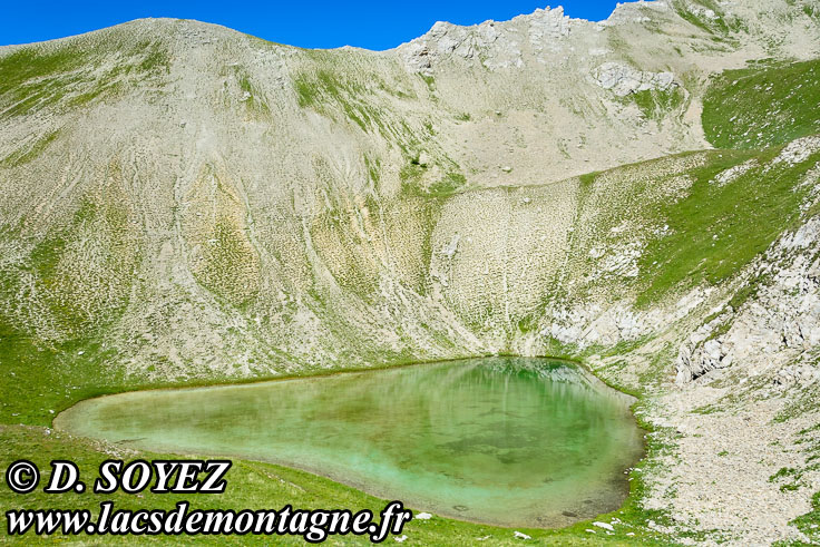 Photo n201607228
Petit lac du Lauzet (2415m) (Limite Guillestrois - Queyras)
Clich Dominique SOYEZ
Copyright Reproduction interdite sans autorisation