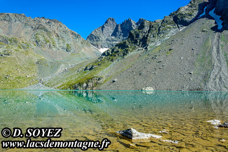 Lac Blanc (2161m)
(Chaîne de Belledonne, Isère)
Cliché Dominique SOYEZ
Copyright Reproduction interdite sans autorisation
